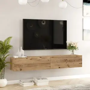 Závesný televízny stolík Houseland Flipo borovica Atlantic vyobraziť