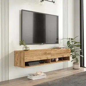 Závesný TV stolík Houseland Felicia borovica Atlantic vyobraziť
