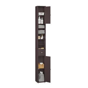 SoBuy MOBILNÝ alto bagno so zásuvkou 20x20x180cm Minimalistický vyobraziť