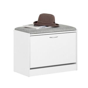 SoBuy PANCA so zásuvkou Biela 60x30x46cm Minimalistický vyobraziť