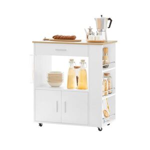 SoBuy KUCHYNSKÝ vozík s 1 zásuvkou Biela 82x46x88cm Moderný vyobraziť