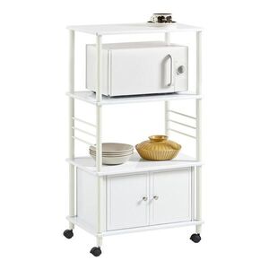 SoBuy KUCHYNSKÝ košík s 2 dverami Biela 60x40x114cm Moderný vyobraziť