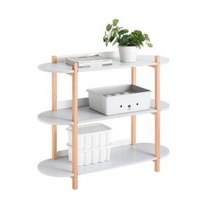 SoBuy VSTUPNÁ konzola na 2 poličky 100x33x88cm Severský vyobraziť