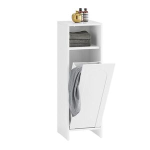 SoBuy MOBILNÁ portabiancheria s 1 dverami Biela 30x30x97cm Moderný vyobraziť