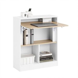SoBuy SKRINKA na počítač s jednými dvierkami Biela 70x57x85cm Moderný vyobraziť