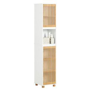 SoBuy MOBILE ALTO BAGNO s dvoma dverami Biela 33x33x165cm Severský vyobraziť