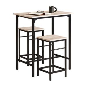 SoBuy SET stola s 2 stoličkami 80x50x87cm Industriálny vyobraziť