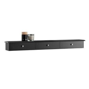 SoBuy TROJZÁSUVKOVÁ menza Čierna 93x15x10cm Minimalistický vyobraziť