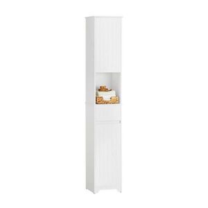 SoBuy MOBILNÝ alto bagno so zásuvkou Biela 30x25x170cm Severský vyobraziť