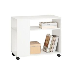 SoBuy TAVOLINO k posteli so zásuvkou Biela 70x35x60cm Minimalistický vyobraziť