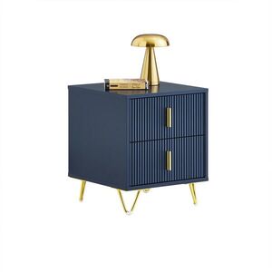 SoBuy NOČNÝ stolík s dvoma zásuvkami 40x36x47cm Moderný vyobraziť
