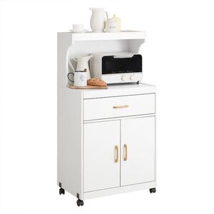 SoBuy KUCHYNSKÝ vozík s 1 zásuvkou Biela 62x40x119cm Severský vyobraziť