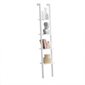 SoBuy BIELY rebríkový regál 29x33x180cm Minimalistický vyobraziť
