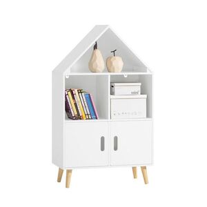 SoBuy LIBRERIA BAMBINI dvojkrídlová Biela 60x30x103cm Severský vyobraziť