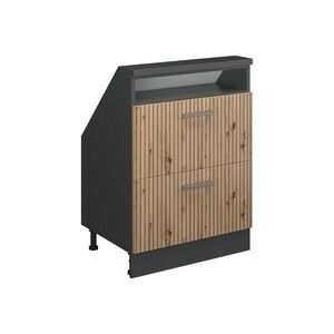 Vicco KUCHYNSKÁ SKRIŇA PRE ŠIKMÉ STRECHY R-Line Remeselný dub 60 cm s 2 zásuvkami vyobraziť