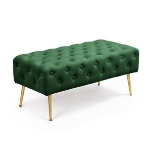 RAUMHIRSCH FURNITURE ČALÚNENÁ LAVICA s vzhľadom zamatu, zelená 42/41/42 vyobraziť