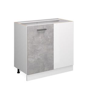 Vicco UNIVERZÁLNA ROHOVÁ SKRIŇA R-Line betón 86 cm s dvierkami, bez pracovnej dosky vyobraziť
