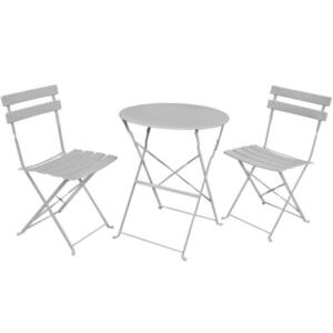 RAUMHIRSCH FURNITURE SKLÁPACÍ STÔL so skládacími stoličkami, sada šedá 42/81/42 vyobraziť