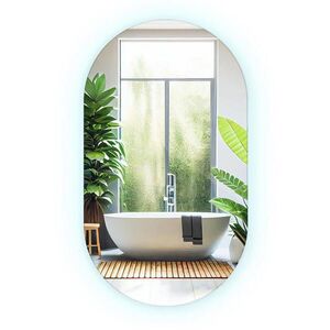 TULUP ZRKADLO Oválne 80x46 cm LED 6000K studené svetlo vyobraziť