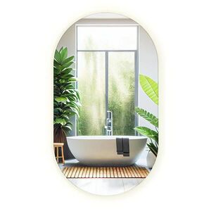 TULUP ZRKADLO Oválne 100x58 cm LED 4000K neutrálne svetlo vyobraziť