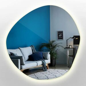 TULUP ZRKADLO Nepravidelné LED 90x45 cm 3000K vyobraziť