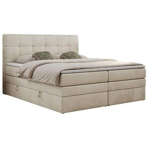MKS BOXSPRINGOVÁ POSTEĽ LUKA KING 140/200 Beige Zamat - H3 (stredne tvrdý) vyobraziť