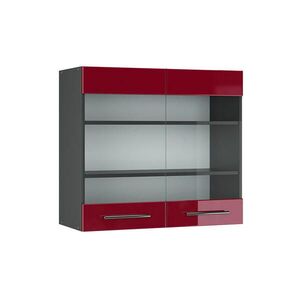 Vicco KUCHYNSKÁ SKLENENÁ SKRINKA Fame-Line Bordeaux vysoký lesk 80 cm vyobraziť