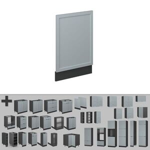 Vicco PREDNÝ PANEL Fame-Line Svetlo modrošedá 45 cm , AP Oak vyobraziť