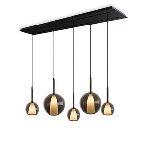 s.luce BELLUNA jedálenská stolová lampa 5-plameňová 160cm 2-radová vyobraziť