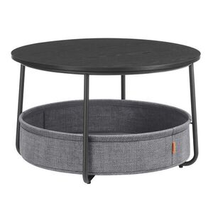 MID.YOU KONFERENČNÝ STOLÍK, sivá, čierna, kov, textil, kompozitné drevo, 75/75/45 cm vyobraziť