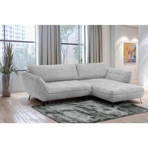 MID.YOU ROHOVÁ SEDAČKA, textil, svetlosivá vyobraziť