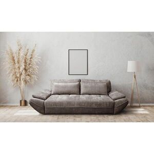 MID.YOU ROZKLADACIA POHOVKA, drevo, textil, kompozitné drevo, taupe vyobraziť