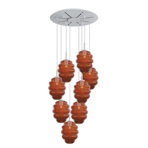 s.luce ECHOS galerijné svetlo 8-plameňové Ø 80cm baldachýn Ø 25cm vyobraziť