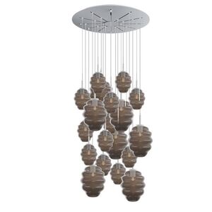 s.luce ECHOS galerijné svetlo 20 svetiel Ø 120cm baldachýn Ø 18/25cm vyobraziť