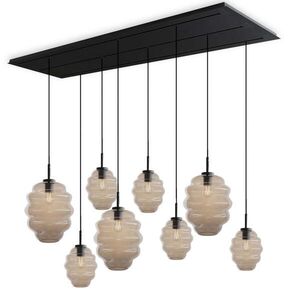 s.luce ECHOS jedálenská stolová lampa 8 svetiel 200cm 3-radová Ø 18/25cm vyobraziť