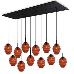 s.luce ECHOS lampa do jedálne 12 svetiel 200cm 3-radová Ø 18cm vyobraziť