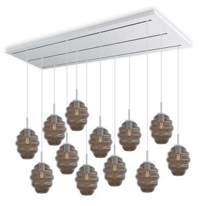 s.luce ECHOS lampa do jedálne 12 svetiel 200cm 3-radová Ø 18cm vyobraziť