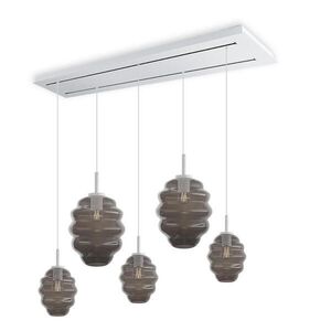 s.luce ECHOS jedálenská stolová lampa 5-plameňová 2-radová 160cm Ø 18/25cm vyobraziť
