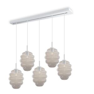 s.luce ECHOS jedálenská stolová lampa 5-plameňová 160cm vrchnák Ø 25cm vyobraziť