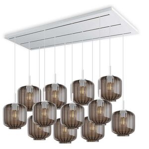 s.luce VELO jedálenská stolová lampa 12 svetiel 200cm 3-radová Ø 20cm vyobraziť