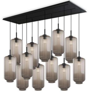 s.luce VELO lampa do jedálne 12 svetiel 200cm 3-radová Ø 18cm vyobraziť