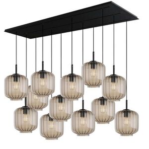 s.luce VELO jedálenská stolová lampa 12 svetiel 200cm 3-radová Ø 20cm vyobraziť