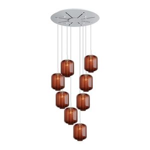 s.luce VELO 8-svetelná galériová lampa Ø 80cm vrchlík Ø 25cm vyobraziť