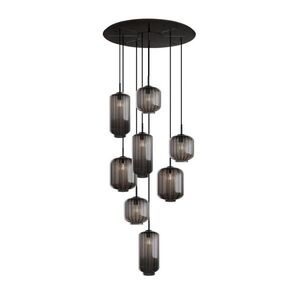s.luce VELO gallery light 8 svetiel Ø 80cm baldachýn Ø 18/20/25cm vyobraziť