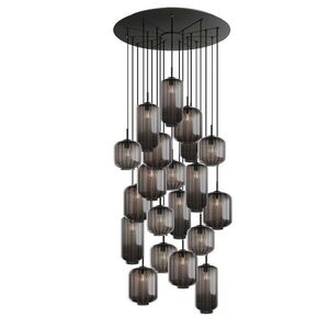 s.luce VELO galerijná lampa 20 svetiel Ø 120cm Ø 18/20/25cm vyobraziť