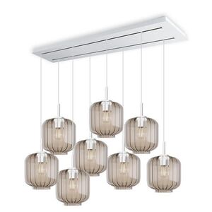 s.luce VELO lampa do jedálne 8 svetiel 160cm 2-radová Ø 20cm vyobraziť