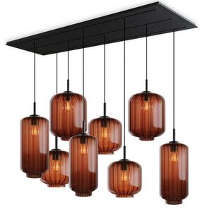s.luce VELO jedálenská stolová lampa 8 svetiel 200cm 3-radová Ø 18/20/25cm vyobraziť