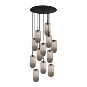 s.luce VELO galerijné svetlo 12 svetiel Ø 80cm baldachýn Ø 18cm vyobraziť