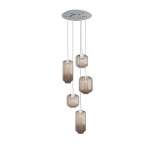 s.luce VELO galerijná lampa 5-plameňová Ø 60cm vrchlík Ø 18/20/25cm vyobraziť