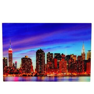 MCW SKLENENÁ OBRAZ NEW YORK Multicolor vyobraziť